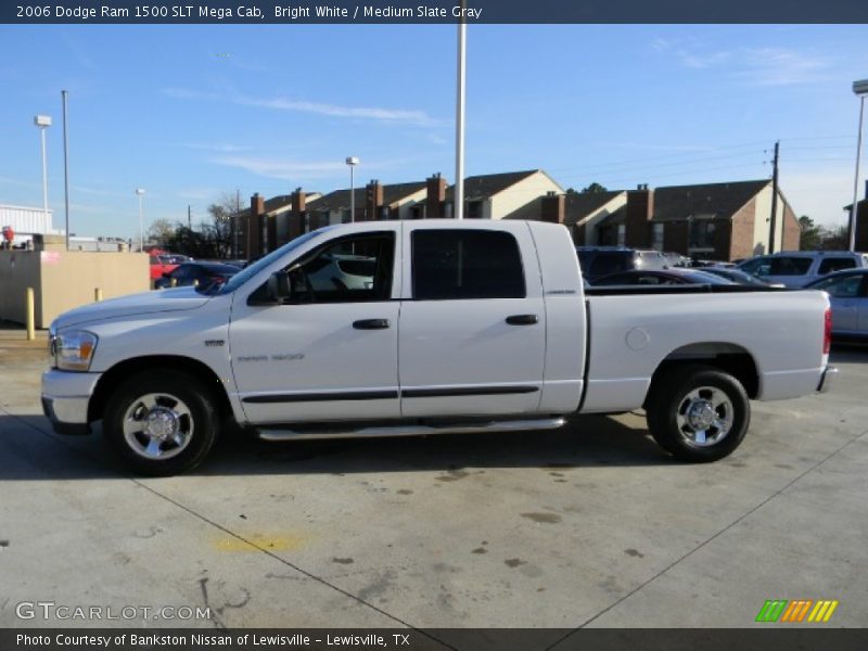 Bright White / Medium Slate Gray 2006 Dodge Ram 1500 SLT Mega Cab