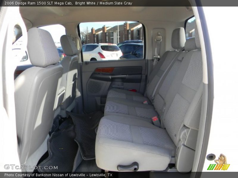 Bright White / Medium Slate Gray 2006 Dodge Ram 1500 SLT Mega Cab