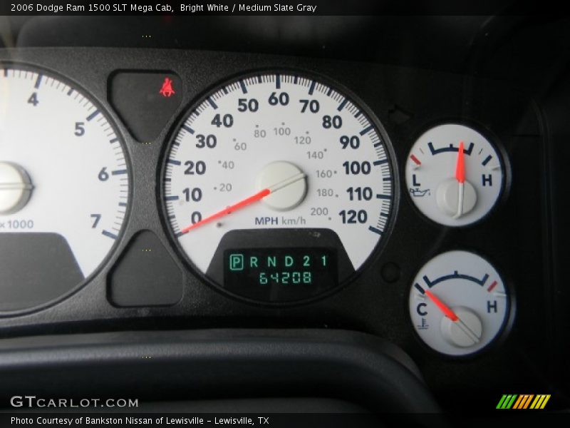 Bright White / Medium Slate Gray 2006 Dodge Ram 1500 SLT Mega Cab