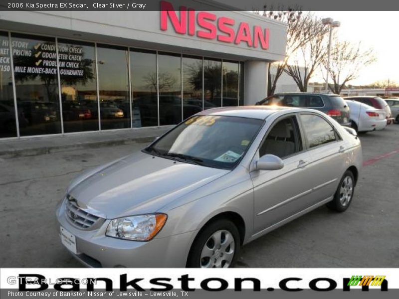 Clear Silver / Gray 2006 Kia Spectra EX Sedan
