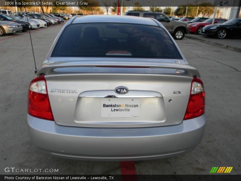 Clear Silver / Gray 2006 Kia Spectra EX Sedan