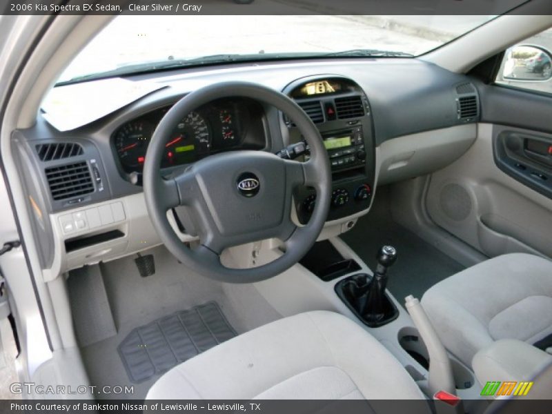 Clear Silver / Gray 2006 Kia Spectra EX Sedan