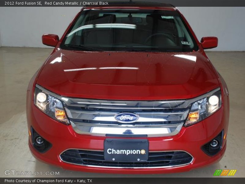 Red Candy Metallic / Charcoal Black 2012 Ford Fusion SE