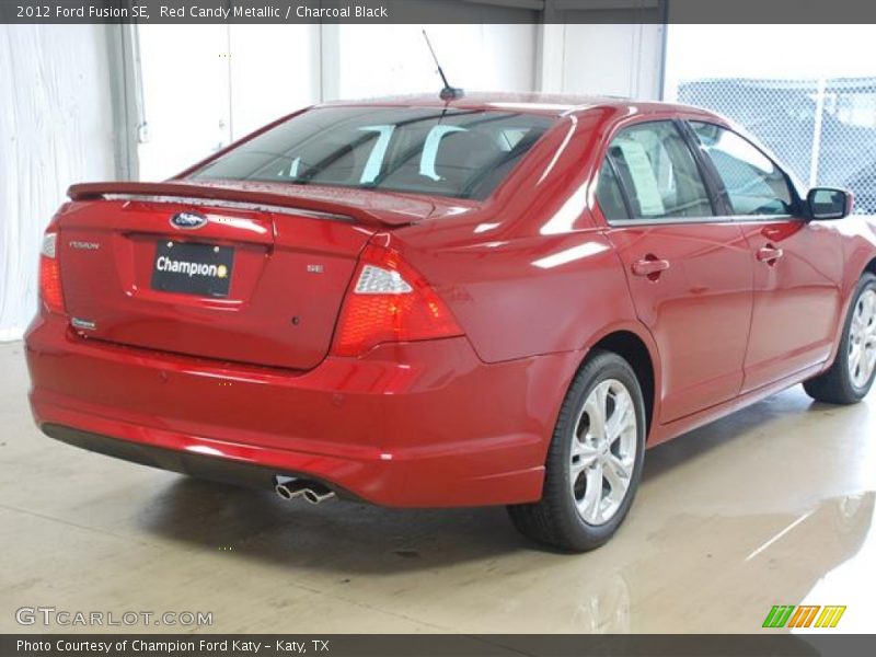Red Candy Metallic / Charcoal Black 2012 Ford Fusion SE