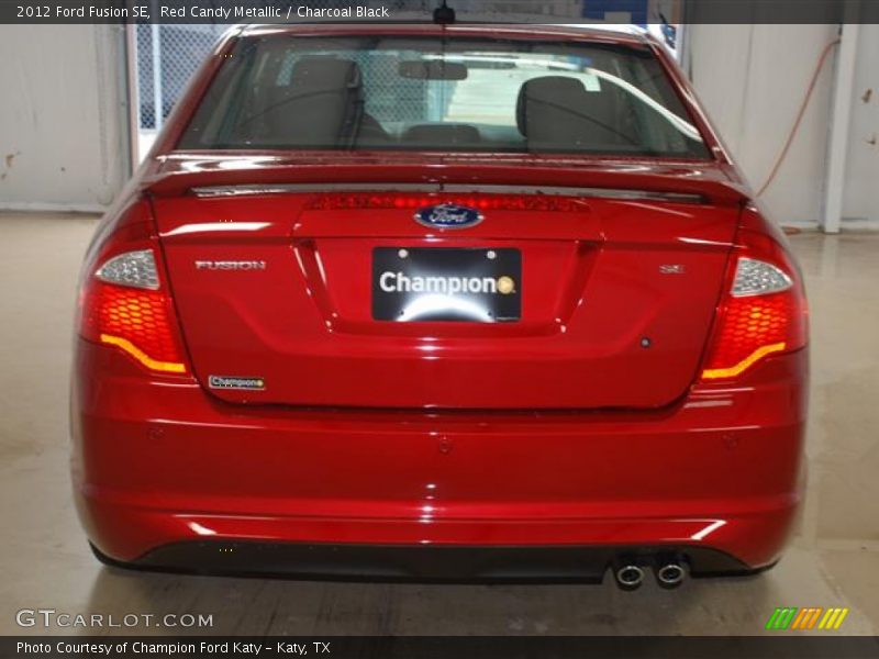 Red Candy Metallic / Charcoal Black 2012 Ford Fusion SE