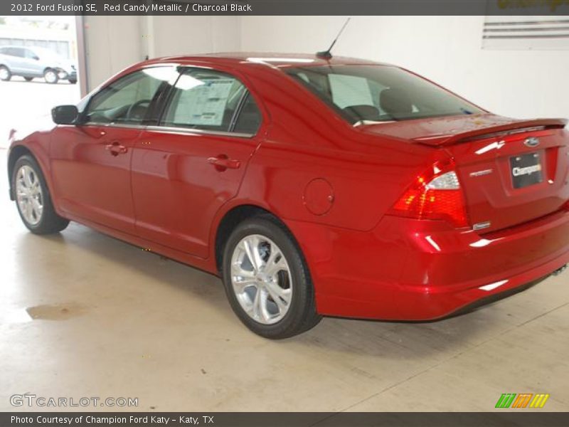 Red Candy Metallic / Charcoal Black 2012 Ford Fusion SE