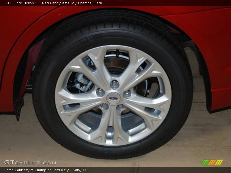 Red Candy Metallic / Charcoal Black 2012 Ford Fusion SE
