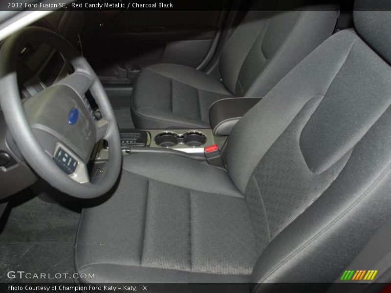 Red Candy Metallic / Charcoal Black 2012 Ford Fusion SE