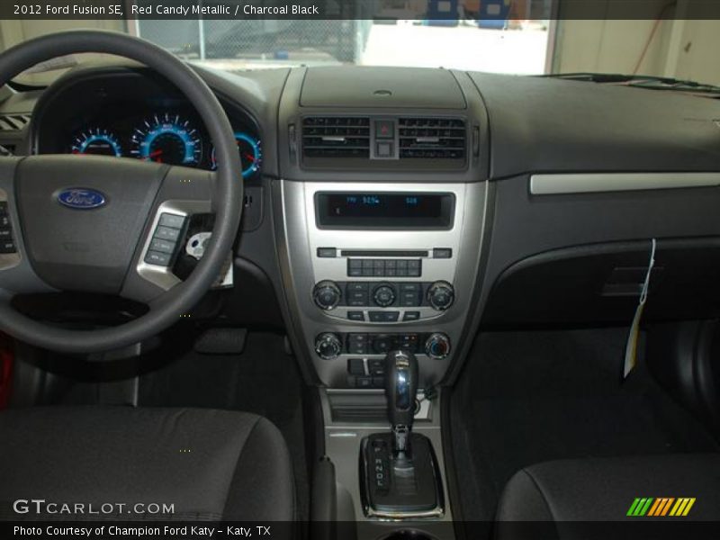 Red Candy Metallic / Charcoal Black 2012 Ford Fusion SE