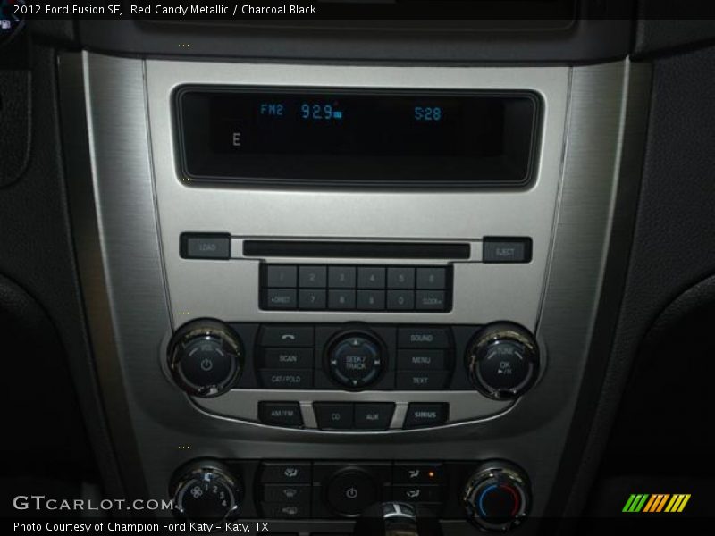Red Candy Metallic / Charcoal Black 2012 Ford Fusion SE