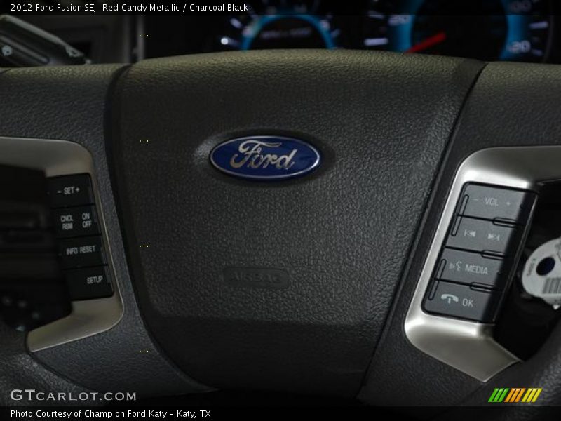 Red Candy Metallic / Charcoal Black 2012 Ford Fusion SE