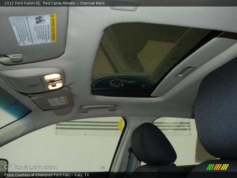 Red Candy Metallic / Charcoal Black 2012 Ford Fusion SE