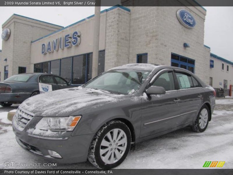 Bright Silver / Gray 2009 Hyundai Sonata Limited V6