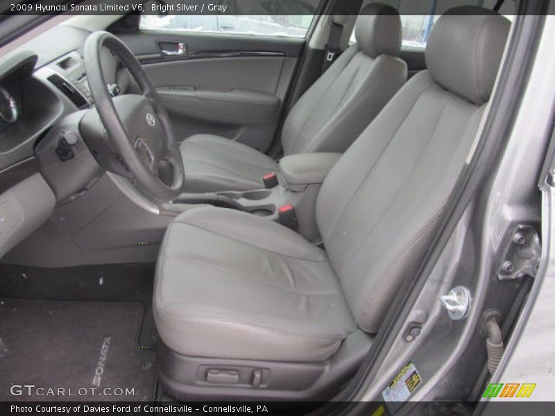 Bright Silver / Gray 2009 Hyundai Sonata Limited V6