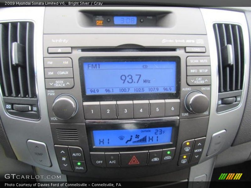 Bright Silver / Gray 2009 Hyundai Sonata Limited V6