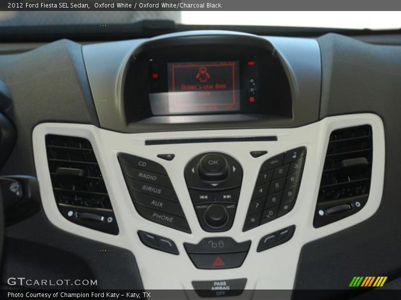 Controls of 2012 Fiesta SEL Sedan