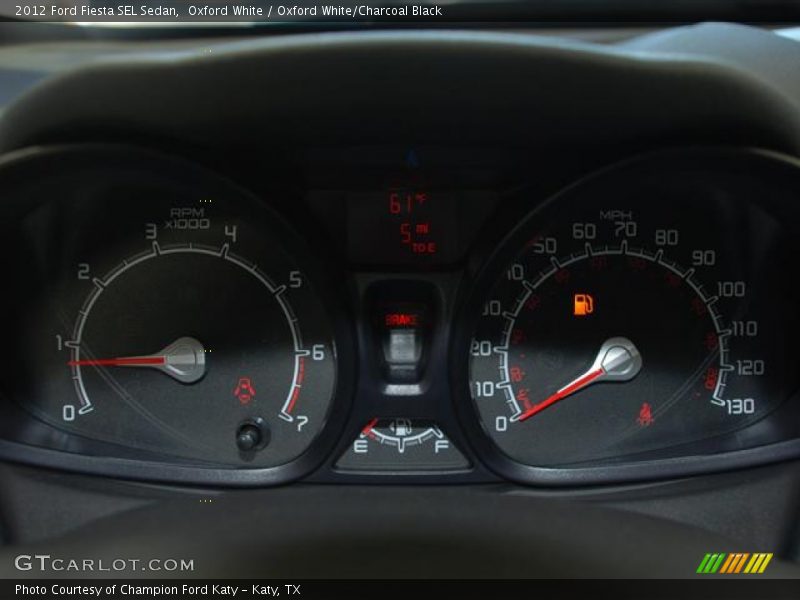  2012 Fiesta SEL Sedan SEL Sedan Gauges