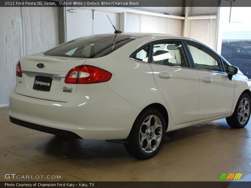 Oxford White / Oxford White/Charcoal Black 2012 Ford Fiesta SEL Sedan