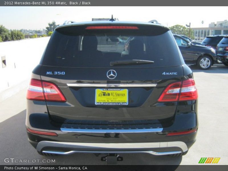 Black / Black 2012 Mercedes-Benz ML 350 4Matic