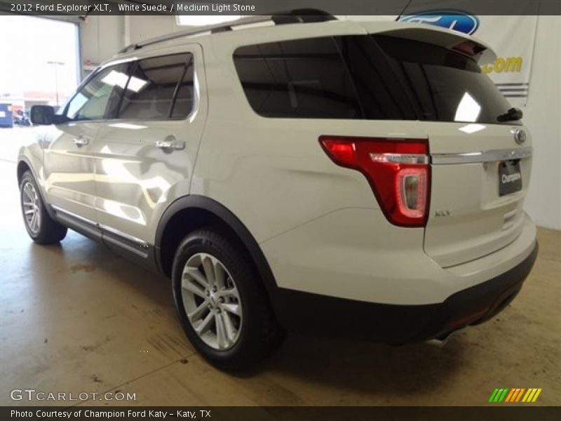 White Suede / Medium Light Stone 2012 Ford Explorer XLT