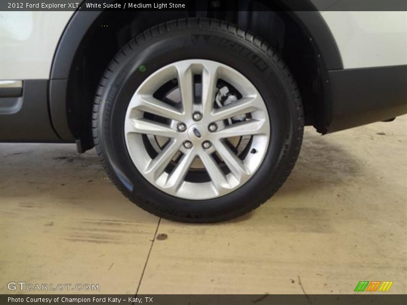White Suede / Medium Light Stone 2012 Ford Explorer XLT