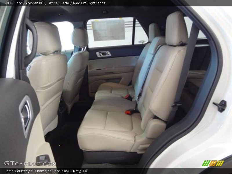 White Suede / Medium Light Stone 2012 Ford Explorer XLT