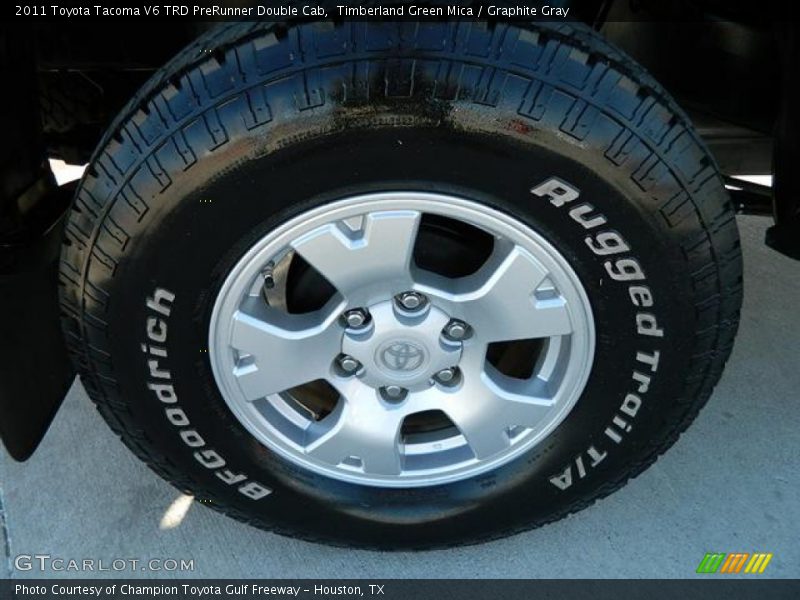 Timberland Green Mica / Graphite Gray 2011 Toyota Tacoma V6 TRD PreRunner Double Cab