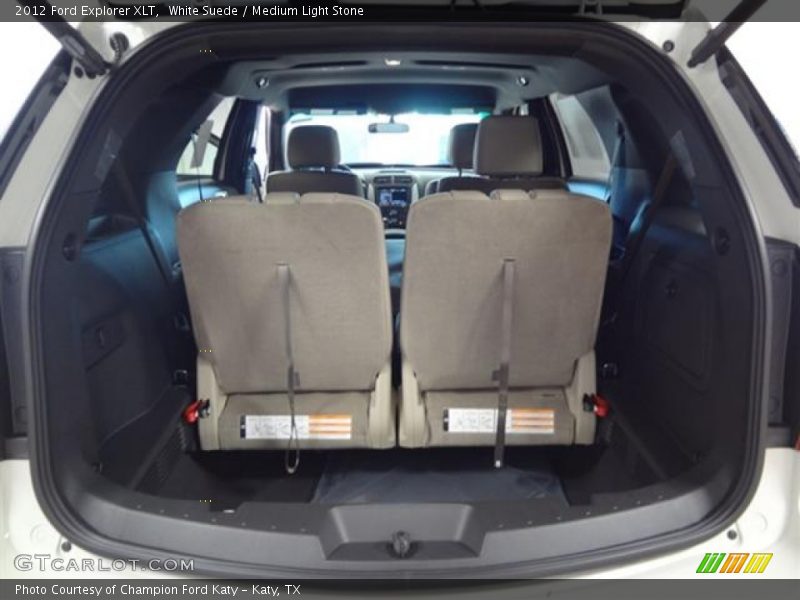 White Suede / Medium Light Stone 2012 Ford Explorer XLT