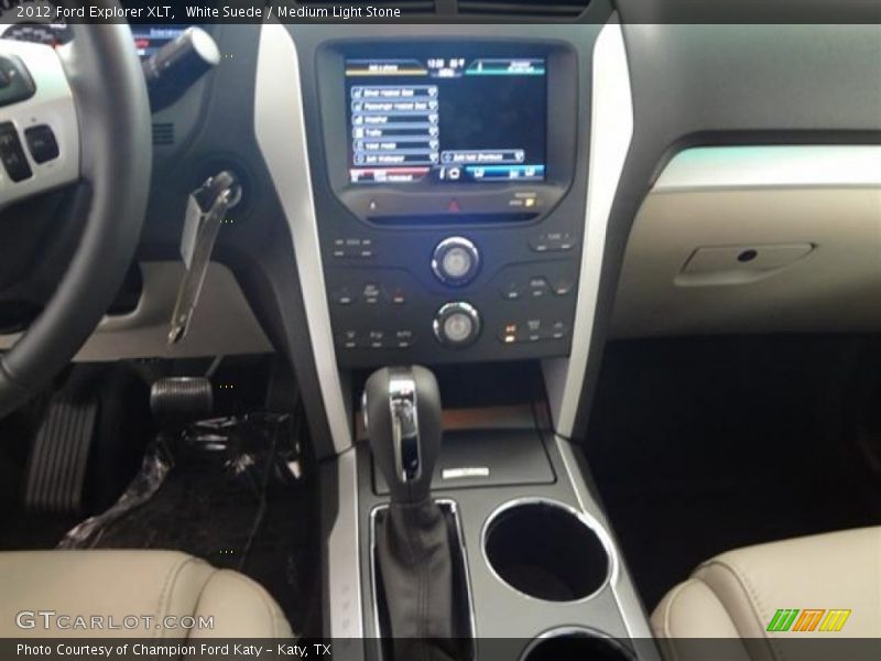 White Suede / Medium Light Stone 2012 Ford Explorer XLT