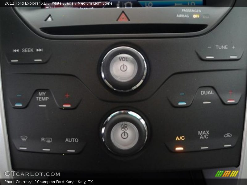 White Suede / Medium Light Stone 2012 Ford Explorer XLT