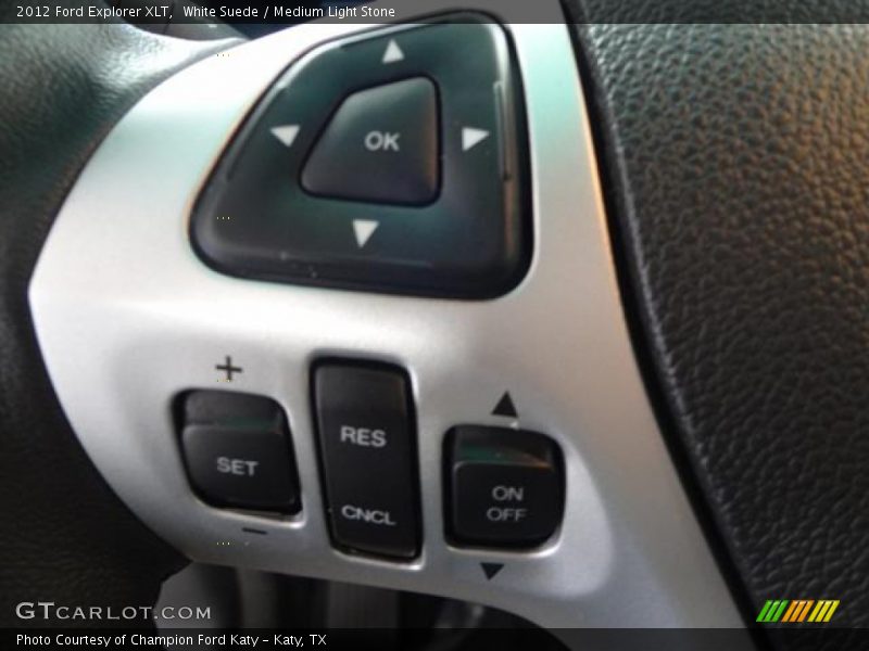 White Suede / Medium Light Stone 2012 Ford Explorer XLT