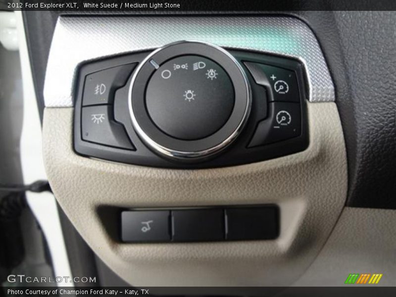 White Suede / Medium Light Stone 2012 Ford Explorer XLT