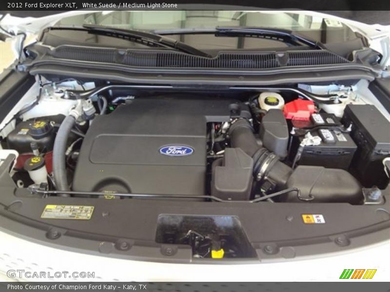 White Suede / Medium Light Stone 2012 Ford Explorer XLT