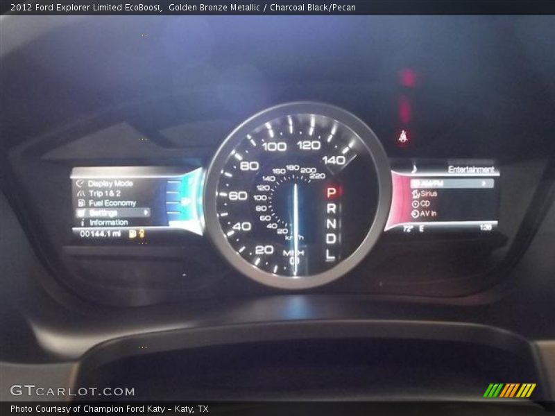 Golden Bronze Metallic / Charcoal Black/Pecan 2012 Ford Explorer Limited EcoBoost
