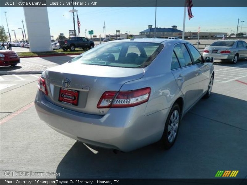 Classic Silver Metallic / Ash 2011 Toyota Camry LE