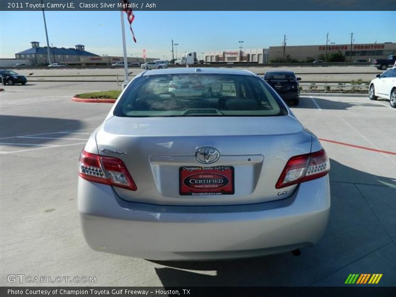 Classic Silver Metallic / Ash 2011 Toyota Camry LE