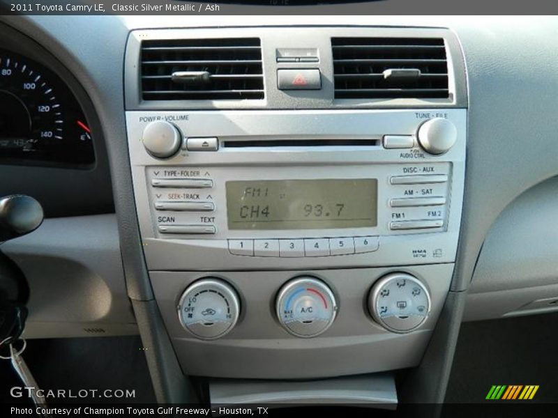 Classic Silver Metallic / Ash 2011 Toyota Camry LE