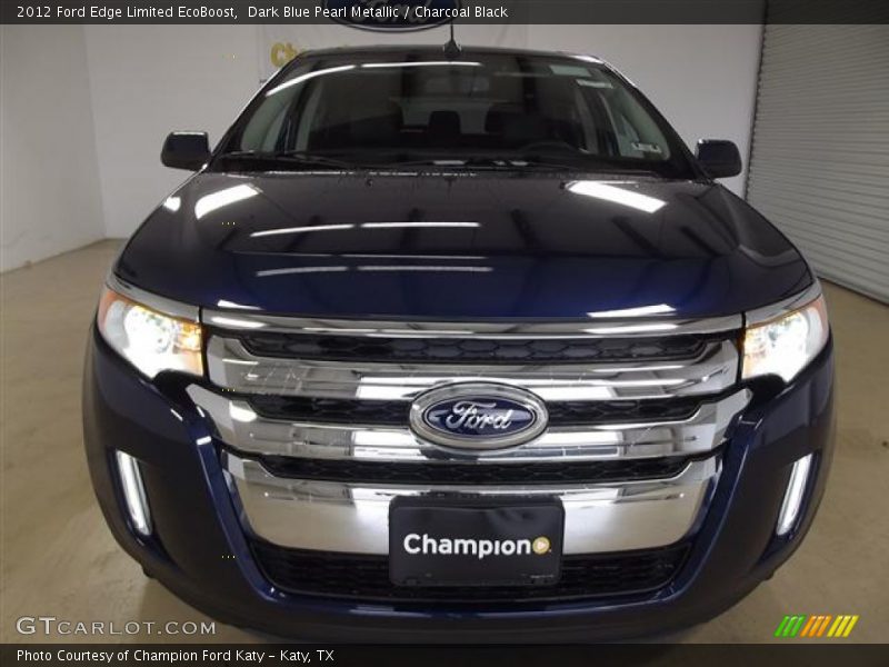 Dark Blue Pearl Metallic / Charcoal Black 2012 Ford Edge Limited EcoBoost