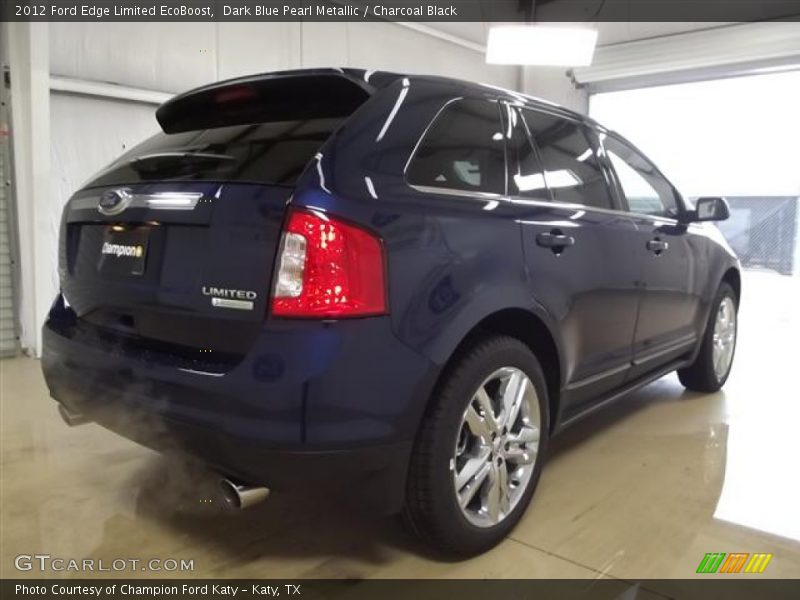 Dark Blue Pearl Metallic / Charcoal Black 2012 Ford Edge Limited EcoBoost