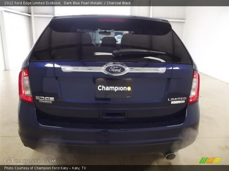 Dark Blue Pearl Metallic / Charcoal Black 2012 Ford Edge Limited EcoBoost