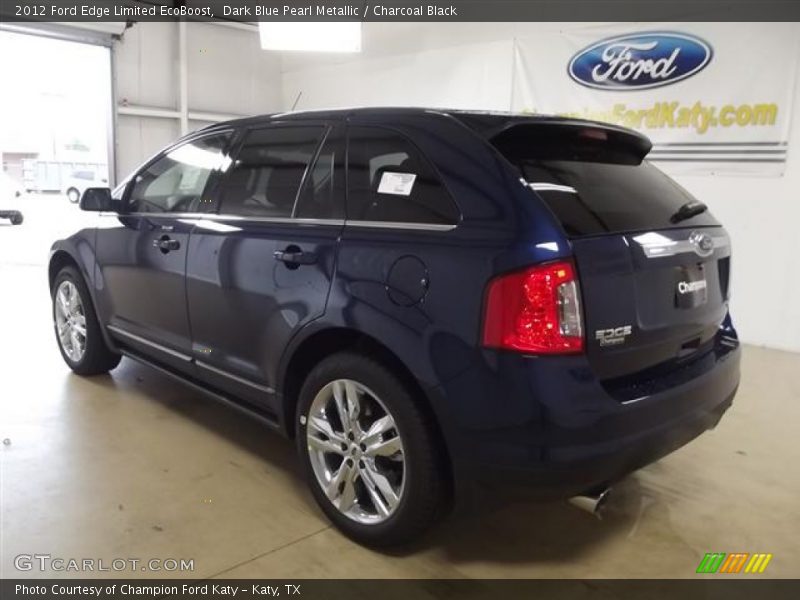 Dark Blue Pearl Metallic / Charcoal Black 2012 Ford Edge Limited EcoBoost