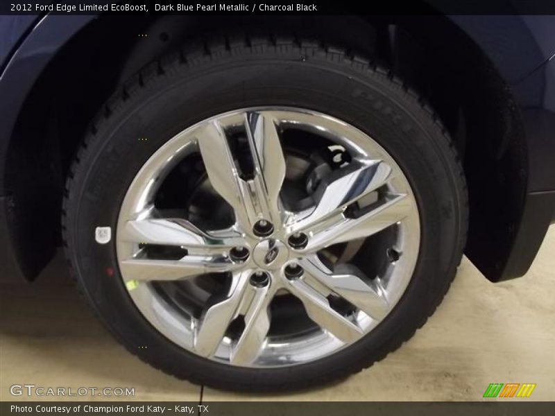 Dark Blue Pearl Metallic / Charcoal Black 2012 Ford Edge Limited EcoBoost