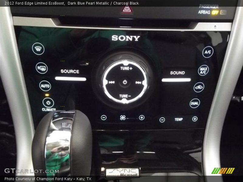 Dark Blue Pearl Metallic / Charcoal Black 2012 Ford Edge Limited EcoBoost