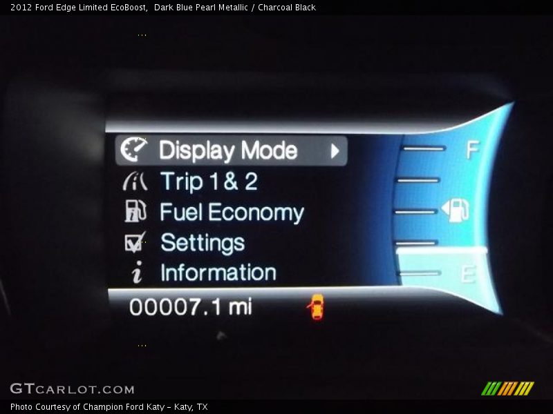 Dark Blue Pearl Metallic / Charcoal Black 2012 Ford Edge Limited EcoBoost