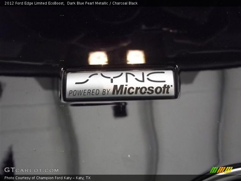 Dark Blue Pearl Metallic / Charcoal Black 2012 Ford Edge Limited EcoBoost