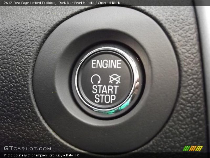 Dark Blue Pearl Metallic / Charcoal Black 2012 Ford Edge Limited EcoBoost