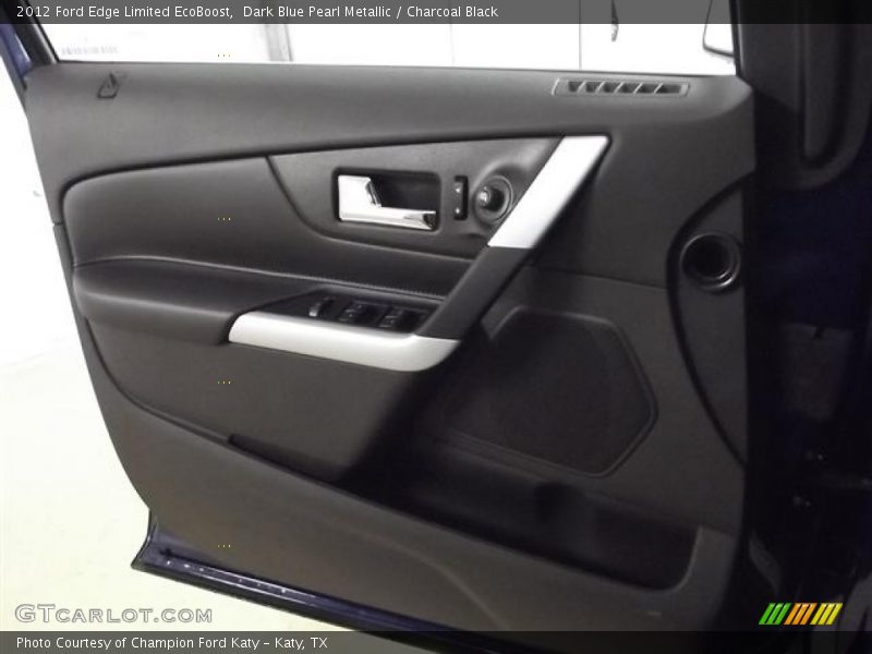 Dark Blue Pearl Metallic / Charcoal Black 2012 Ford Edge Limited EcoBoost
