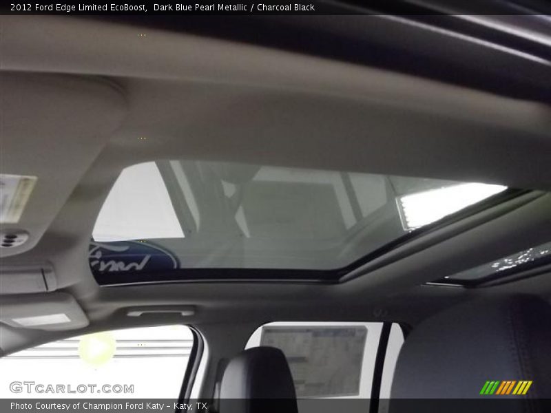 Dark Blue Pearl Metallic / Charcoal Black 2012 Ford Edge Limited EcoBoost