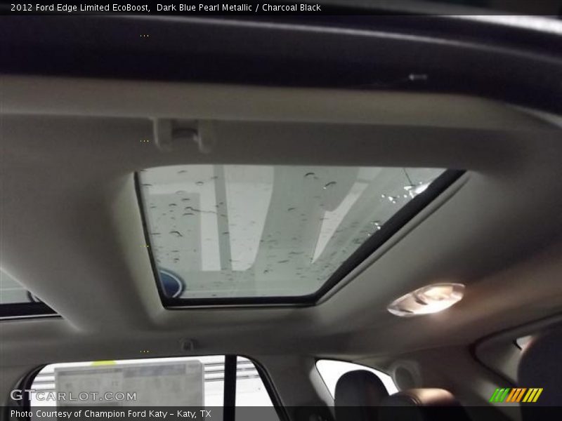 Dark Blue Pearl Metallic / Charcoal Black 2012 Ford Edge Limited EcoBoost