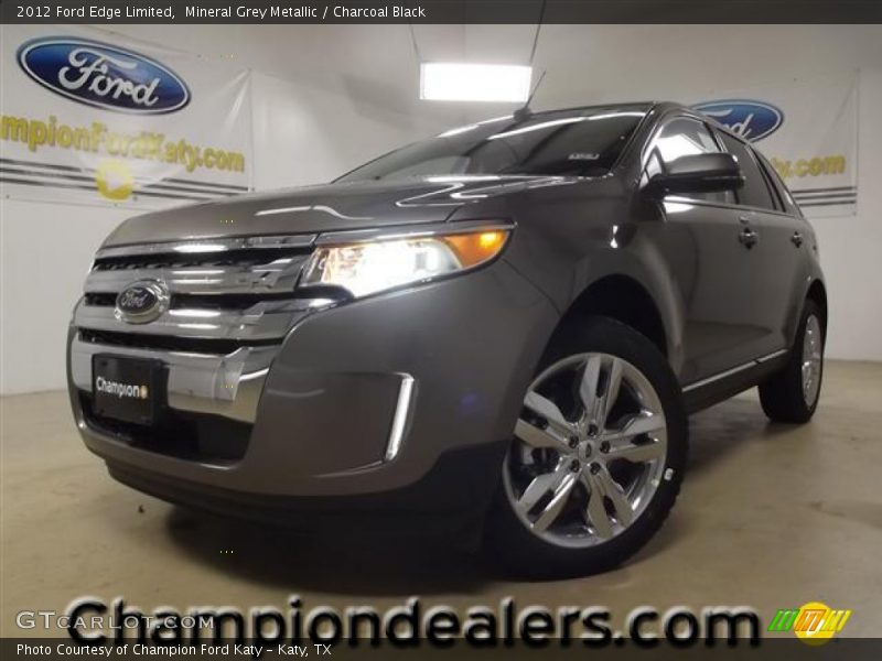 Mineral Grey Metallic / Charcoal Black 2012 Ford Edge Limited